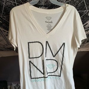 Diamond Supply White T Shirt